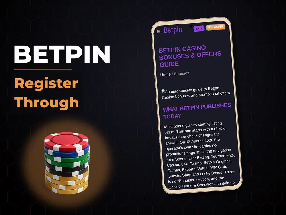Betpin - Register Through