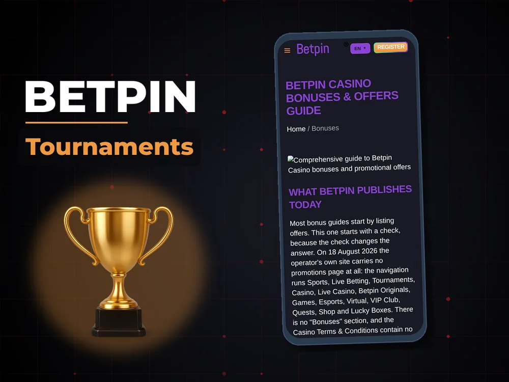Betpin - Tournaments