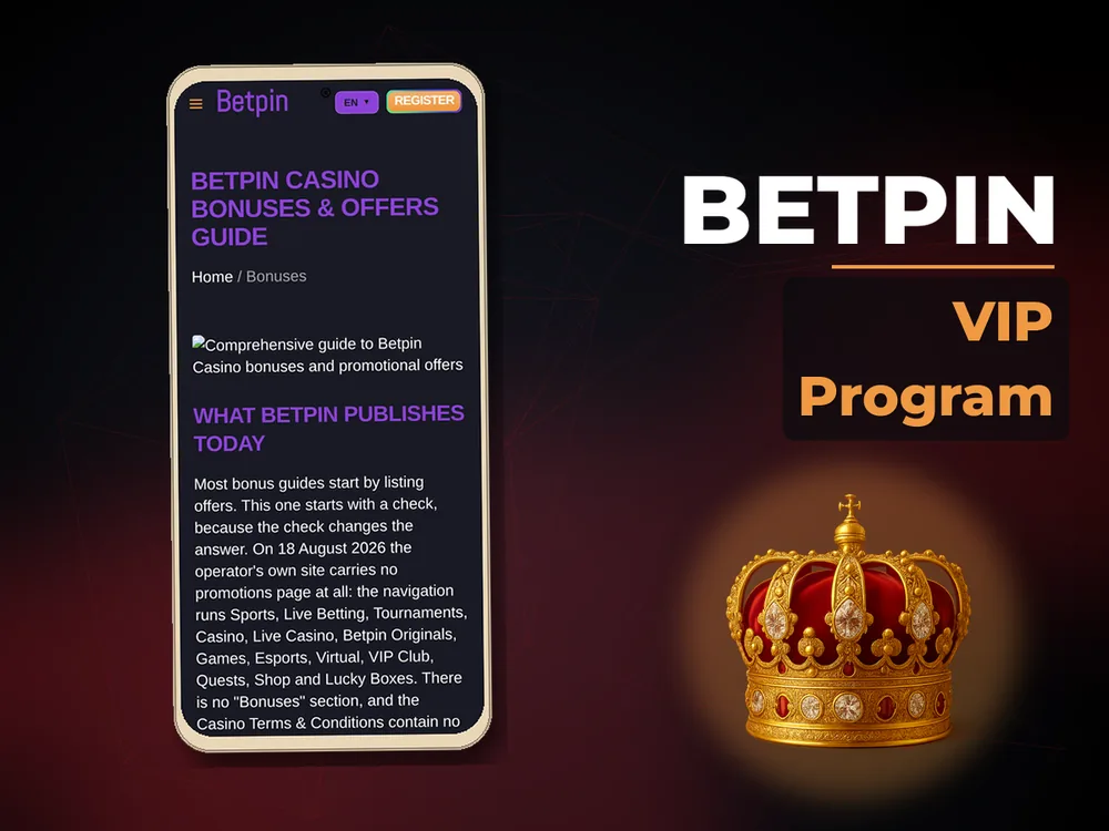 Betpin - VIP Program